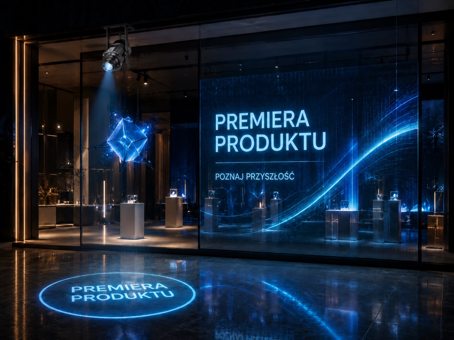 Koncepcja multimedialnej oprawy eventu i premiery produktu